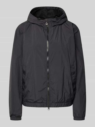 Peuterey Regular Fit Jacke mit Kapuze Modell Nigle in Black, Gr&ouml;&szlig;e 38