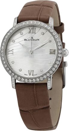 Blancpain Villeret Ultraplate Automatic Mother of Pearl Dial Ladies Watch 6104-4654-55A
