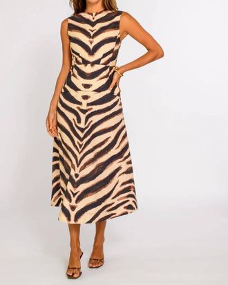 Elizabeth & James Claire Dress In Zebra