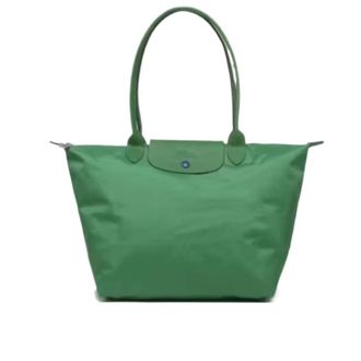 Generic Multipurpose Tote Bag: Foldable Soft Nylon, 3 Sizes, Stylish Water-Resistant Designer Handbag for Work, Travel, Gym (Anniversary fairy green,Medium)