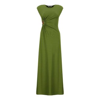 CHRISTOPHER ESBER Gowns, female, Green, Size: 2XS Ruched Maxi Dress
