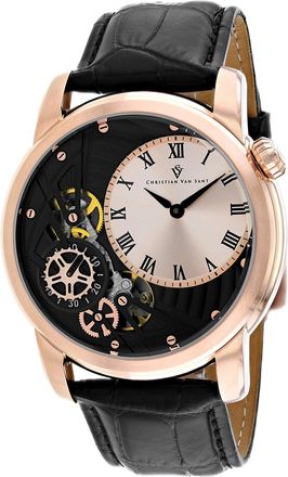 Christian Van Sant Mens Sprocket Auto-Quartz Rose gold Round 44mm