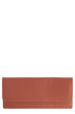 Royce Leather Personalized RFID Blocking Leather Clutch Wallet in Tan - Deboss at Nordstrom