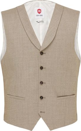 Carl Gross Beige Maatwerk Blazers - Heren - Gillet - Beige - M - Kostuums