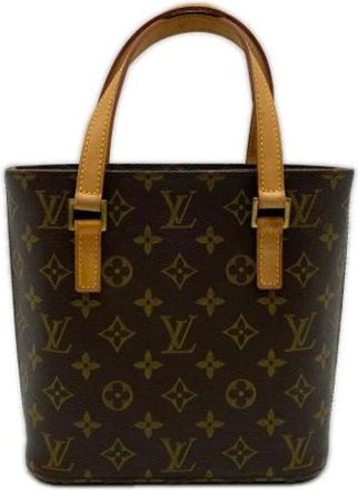 Louis Vuitton Pre-owned Monogram Tote Bag - Dames - Vintage Shopper - Bruin - ONE Size - Leer - Vintage