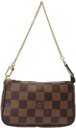 Louis Vuitton Damier Brown Damier Canvas Pochette Pouch (Pre-Owned)