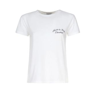 Dondup T-Shirts, female, White, Size: S T-shirt
