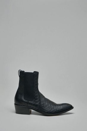 Tom Ford Matte Printed Python Chelsea Boot
