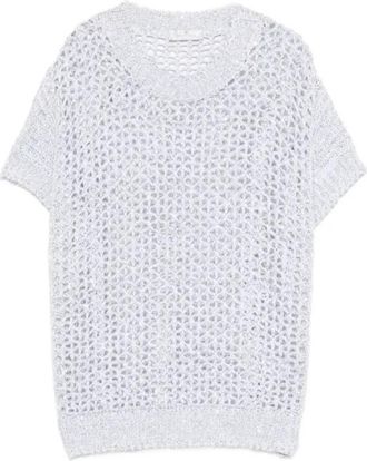 PANICALE Gilet - Dames - V-hals truien - Wit - L - Truien & Vesten