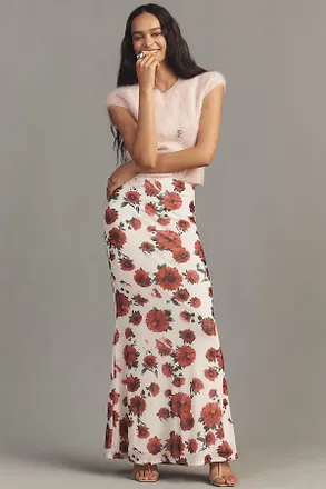 AFRM Tegan Printed Maxi Skirt