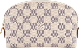 Louis Vuitton Pre-owned Bags, female, White, Size: ONE SIZE Pre-owned Damier Azur Pochette