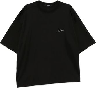 Songzio T-shirt autograph asimmetrica - Nero