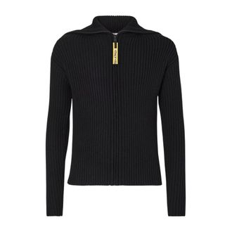 Fendi Cardigan - Heren - Truien - Zwart - Maat: XL Wol