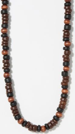 Le 31 Mens Wooden bead necklace
