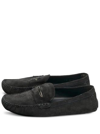 Louis Vuitton suede loafers - Black