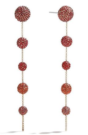 BaubleBar Blair Pav&eacute; Earrings in Red at Nordstrom