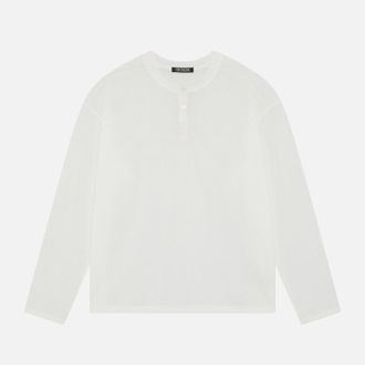 Duke + Dexter Duke + Dexter, Mens CB Relaxed White Henley, Size XXL