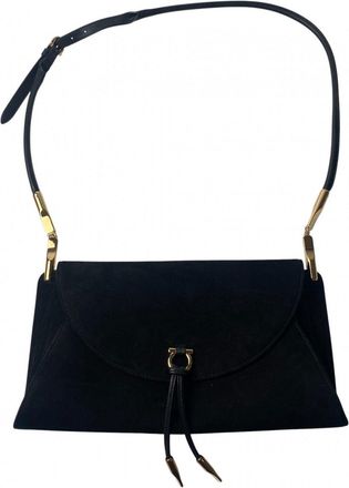 Ferragamo Suede Shoulder Bag (Pre-Owned)