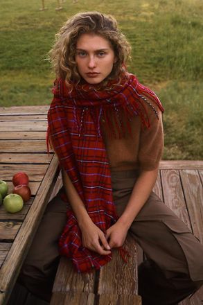 Maeve Brushed Fringe Scarf
