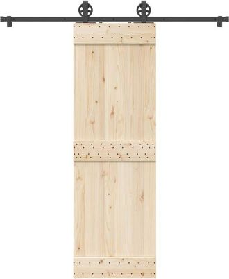 vidaXL Vidaxl - Kit De Herrajes Para Puertas Correderas Acero Negro 183 Cm