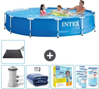 Intex Piscina Con Estructura Redonda - 366x76 Cm - 8-piezas Scb25