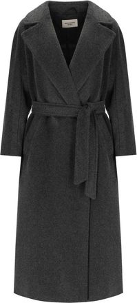 Weekend by Max Mara CAPPOTTO CON CINTURA TEMPERA ANTRACITE MAX MARA WEEKEND
