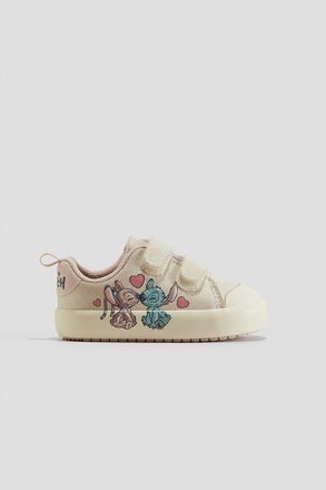 H&M Printed Trainers in Light Beige/lilo & Stitch at Nordstrom, Size 8.5
