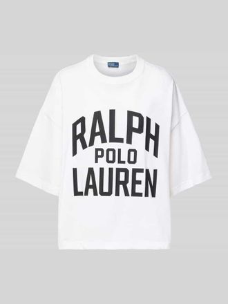 Polo Ralph Lauren Oversized T-Shirt mit Label-Print in Weiss, Größe XL