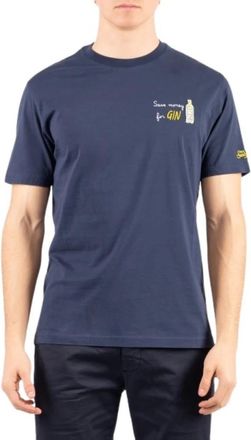 Saint Barth Portofino T-Shirt - Heren - T-shirts - Blauw - XL - Katoen - Tops