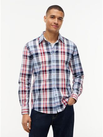 Tommy Hilfiger Mens Regular Fit Plaid All-Day Shirt - Vessel Blue Multi - XXL