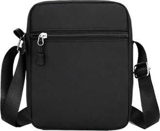 Generic Compatible For Men Oxford Shoulder Bag Durable Black Mobile Crossbody Bags(Black)