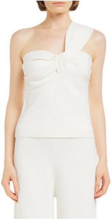 P.A.R.O.S.H. Gebreide Top - Dames - Tops zonder mouwen - Beige - M - Tops