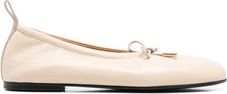Alohas Rosalind Cream Leather Ballet Flats
