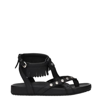 Isabel Marant Isabel Marant Silya Mujers Sandalias de Cuero Negras