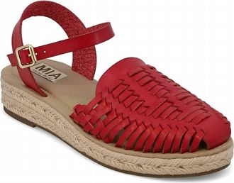 Mia Womens Eshani Espadrille Sandals In Red