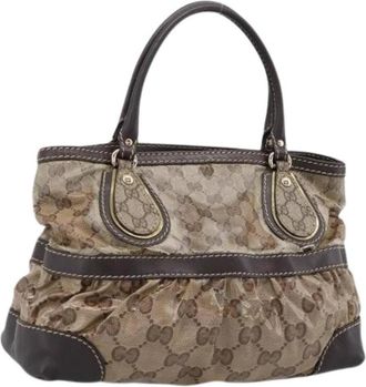 Gucci Pre-owned Vintage GG Canvas Tote Bag - Dames - Vintage Shopper - Beige - ONE Size - Vintage