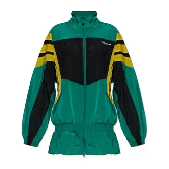 adidas Originals Adidas Originals, Zip-throughs, female, Green, Size: 2XS Logo Sweatshirt