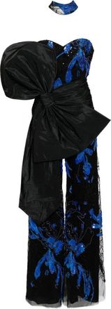 Saiid Kobeisy Embroidered Strapless Jumpsuit