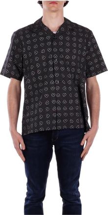 Carhartt Work in Progress Black Logo Front Button Shirt - male - Carhartt Wip - Short Sleeve Shirts - Black - XL - Shirts