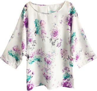 Generic Tops for Women UK Plus Size Womens Off Shoulder Tops Tie Knot Short Sleeve Blouse Asymmetrical Neck Satin Shirts Longline Workout Tops for Women UK Ba