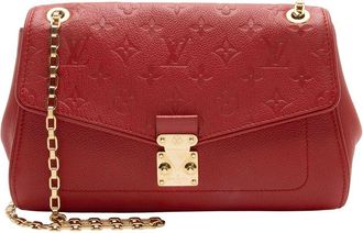 Louis Vuitton Red Monogram Empreinte Saint Germain Pm (Authentic Pre-Loved)