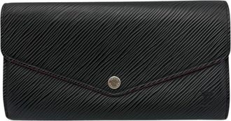 Louis Vuitton Epi Black Pink Leather Long Wallet (Bi-Fold) (Pre-Owned)