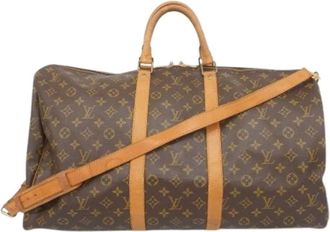 Louis Vuitton Vintage, unisex, Bruin, ONE Size, Pre-owned Weekendtas