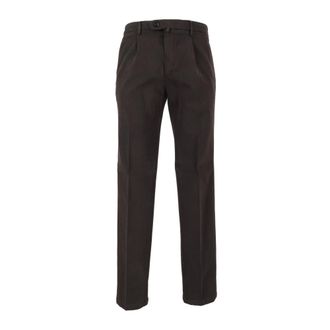 BRIGLIA 1949 Heren, Broeken, Bruin, Maat: M