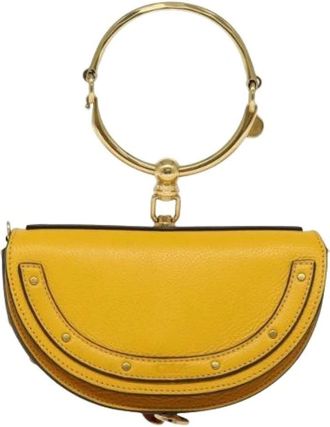 Chlo&eacute; Pre-owned Mini Bags, female, Yellow, Size: ONE SIZE Pre-owned Leather Mini Crossbody Bag