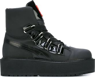 Fenty Puma by Rihanna Fenty platform boots - men - Polyurethane/Rubber/Polyester - 4 - Black