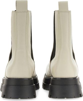 Ash Leather Boot - White