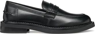 Geox D Serilda - Dames - Loafers - Zwart - 36 EU - Leer - Schoenen