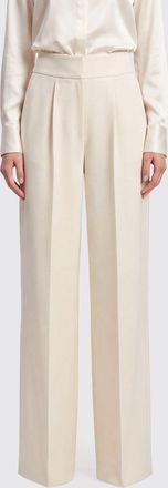 Semicouture Pantaloni wide-leg a vita alta in jersey di viscosa elasticizzato