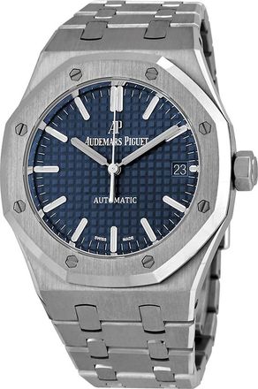 Audemars Piguet Pre-owned Audemars Piguet Royal Oak Blue Dial Mens Watch 15450ST.OO.1256ST.03